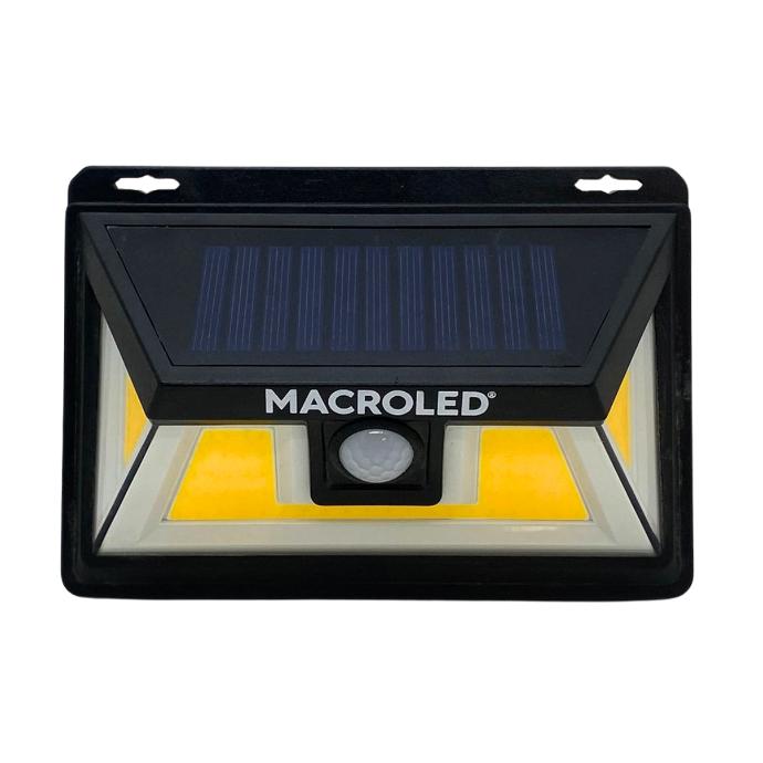 Reflector solar de pared Macroled 5W con sensor de movimiento IP65 calido (ASPSM-5W-IP65-WW)