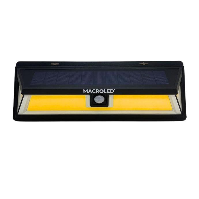 Reflector solar de pared Macroled con sensor de movimiento 10W IP65 calido (ASPSM-10W-IP65-WW)