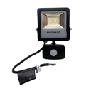 Reflector LED PRO Macroled con sensor de movimiento 20W frio IP65 (SFLSV2-20CW)