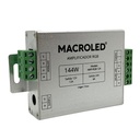 Amplificador para tiras led RGB Macroled 12A metalico (AMP-RGB-12A)