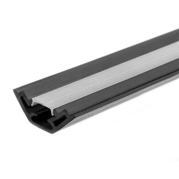 Perfil de PVC flat Inteck gris x 2m (PVC-F-2M-GR)