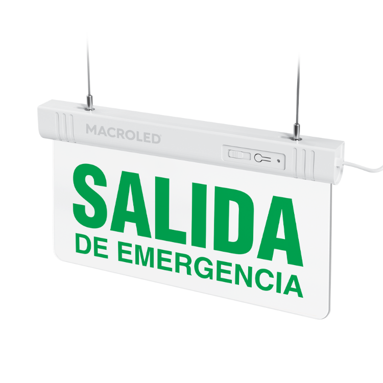 Cartel de salida de emergencia luminoso Macroled (CSL-EMERGENCIA)