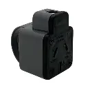 Ficha reforzada hembra Taad 250V 20A gris (D-9207)