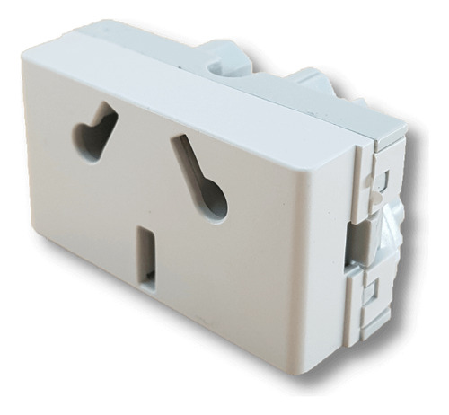 Tomacorriente Taad extra chato Linea Spot blanco (S-4700)