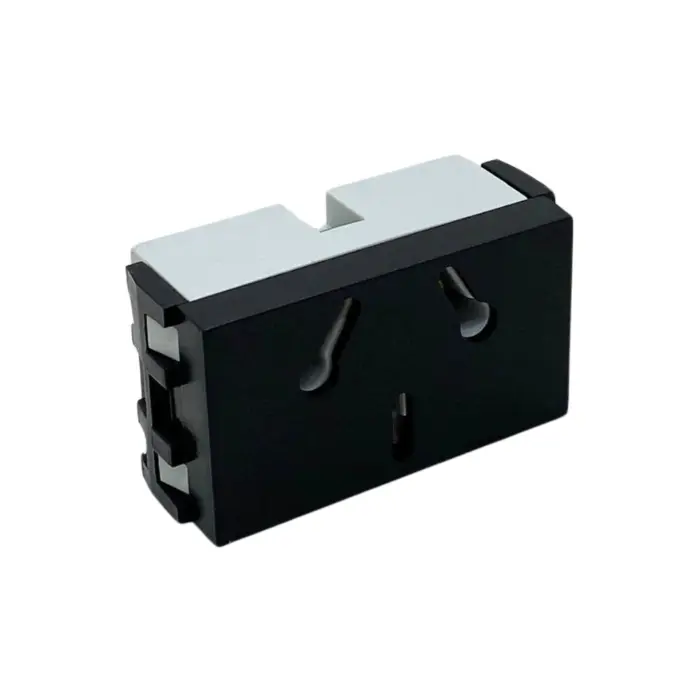 Tomacorriente Taad extra chato Linea Spot gris (S-4751)