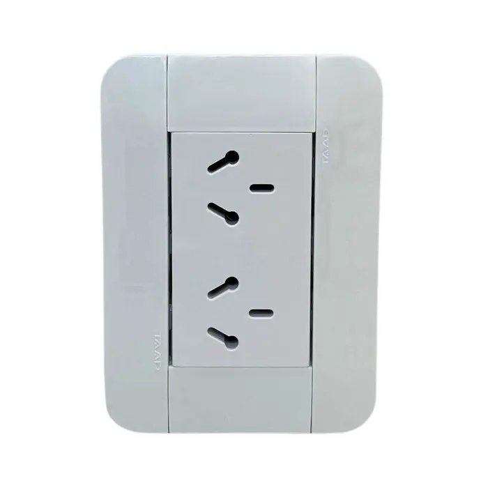 Linea Eco armada TAAD tapa/bastidor 1 toma doble (SE-716)