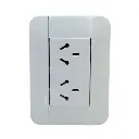 Linea Eco armada TAAD tapa/bastidor 1 toma doble (SE-716)