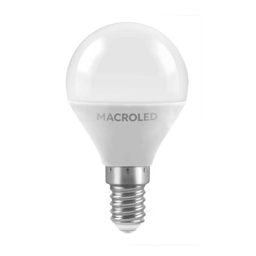 Foco gota G45 Macroled 6W E14 frio 6500K (G45-6-E14-CW)