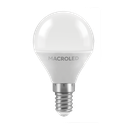 Foco gota G45 Macroled 6W E14 frio 6500K (G45-6-E14-CW)