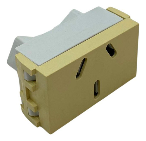 Tomacorriente Taad espiga plana Linea Spot marfil (S-4250)