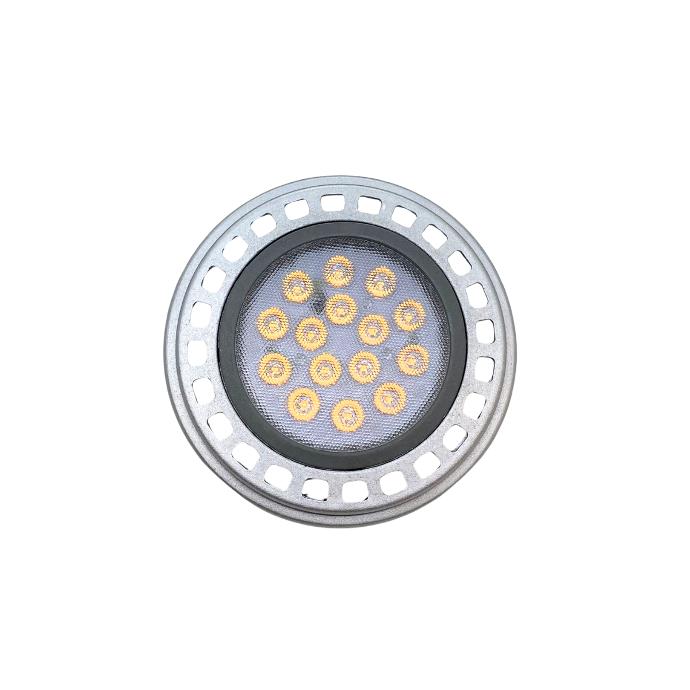 Lampara led Macroled AR111 15W aluminio gris dimerizable calida 2700k (D-111-GU10-WW)