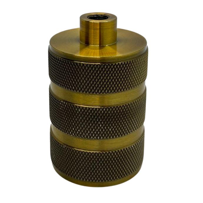 Portalampara Macroled Nashville E27 de aluminio color bronce brillante (PLV-NAS-E27-BB)