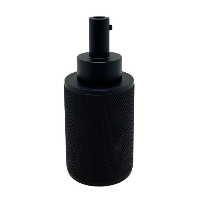 Portalampara Macroled Vancouver E27 de aluminio color negro (PLV-VAN-E27-NE)