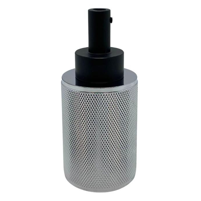 Portalampara Macroled Vancouver E27 de aluminio color cromo (PLV-VAN-E27-CR)