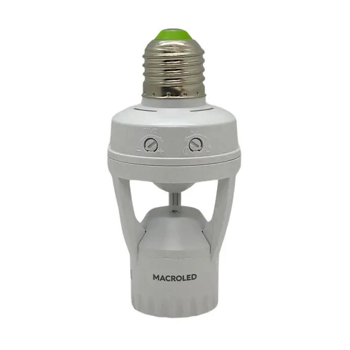 Sensor de movimiento E27 Macroled blanco 6m de alcance (SMPL-360-6M-E27)