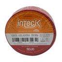 Cinta aisladora Inteck de PVC autoextinguible roja 20 metros
