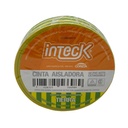 Cinta aisladora Inteck de PVC autoextinguible tierra 20 metros