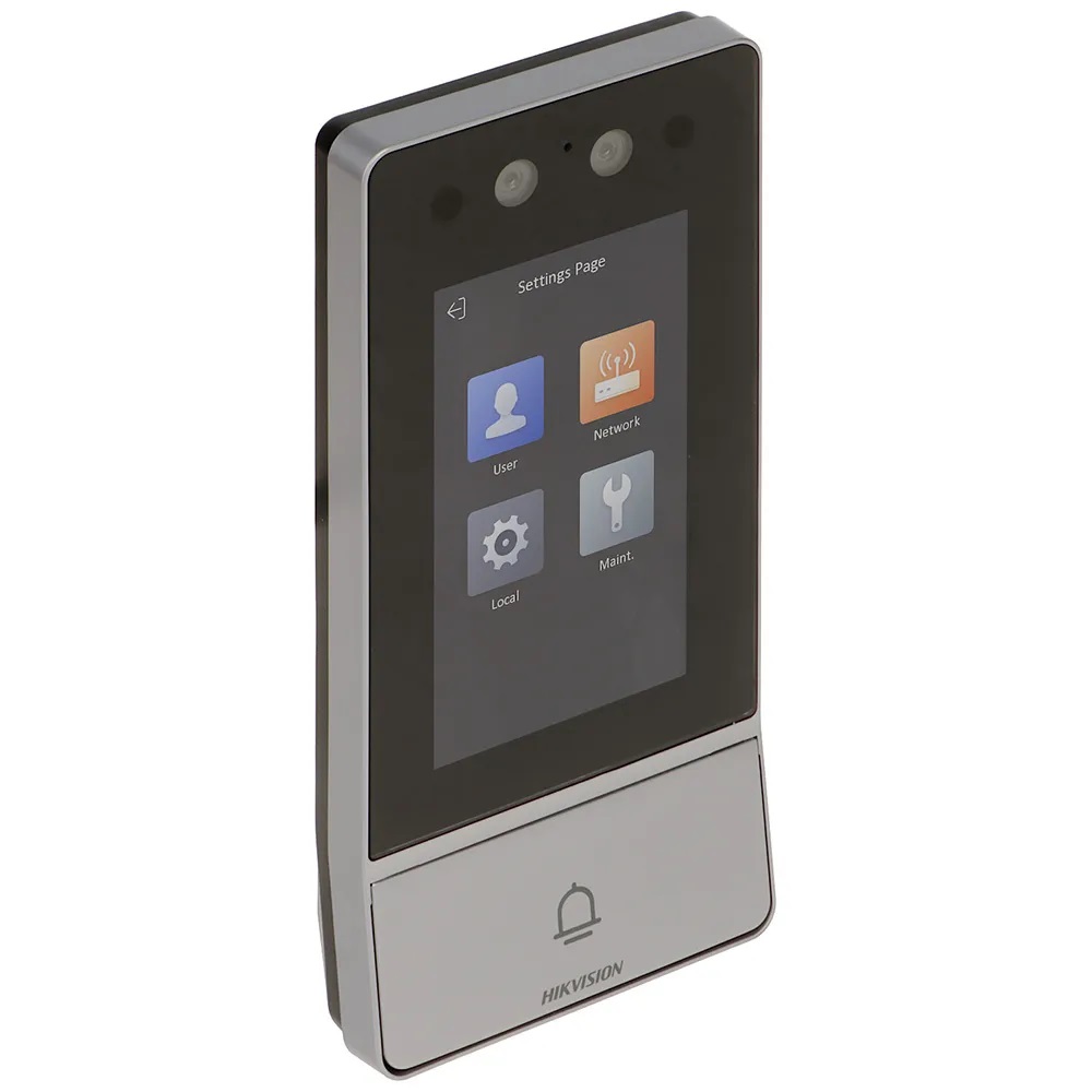 Videoportero multifamiliar IP Hikvision facial/tarjeta/Qr/Pin 10.000 rostros Antivandalico IK08 Exterior IP65 (DS-KV9503-WBE1)