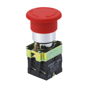 [NP2-BS544] Pulsador de emergencia tipo hongo 40 mm Color ROJO - 2NC
