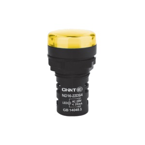 Ojo de buey LED Chint 22mm color amarillo 230V