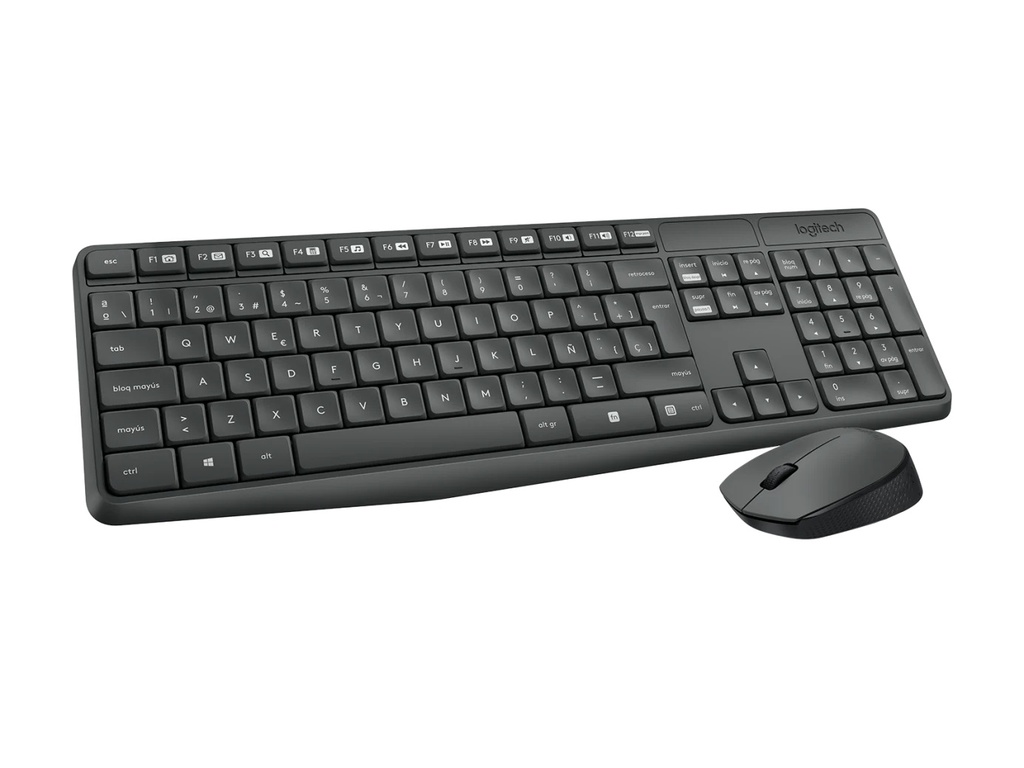 [cyo MK235N] Combo teclado y mouse inalámbrico LOGITECH MK235 Negro (cyo)