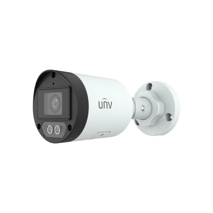 Camara IP 2MP Uniview 2,8mm ColorHunter IP67 HLC IR30m Microfono MicroSD (IPC2122LB-AF28K-WL)