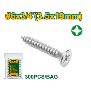 [JDXSC913] Tornillo Parker Cabeza Fresada 3.5x19[d]