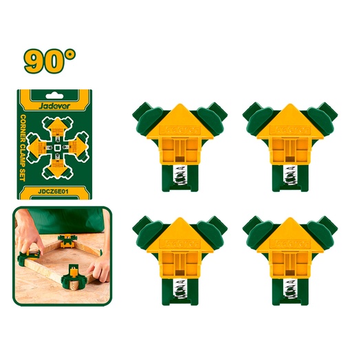 [JDCZ6E01] Kit de prensas escuadra 90° Jadever x4 [d]
