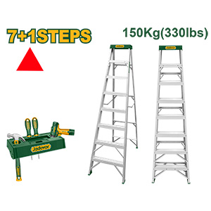 [JDLD2H07] Escalera de Trabajo 7+1 Escalones Portaherramienta [d]