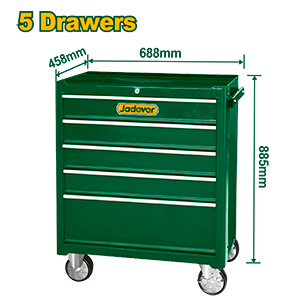 [JDCS2A05] Carro con Ruedas 5 cajones    [d]