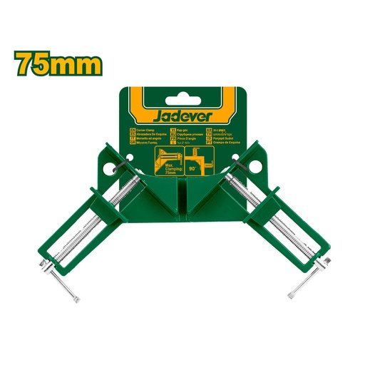 [JDACC353] Prensa escuadra 90° Jadever con regulación doble 75mm [d]