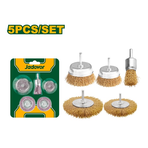 [JDCE6401] Kit de cepillos copa rizados Jadever x5   [d]