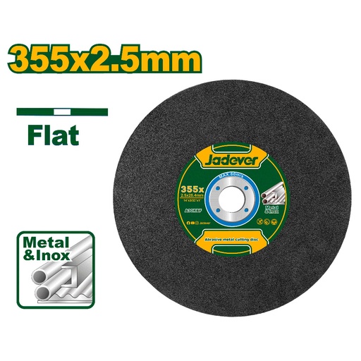 [JDAC1314] Disco abrasivo Jadever para corte de metal 355x2.5mm [d]