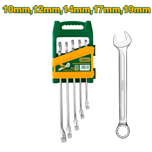 [JDSP1215] Set de llaves combinadas de 5 piezas Jadever 10 a 19mm [d]