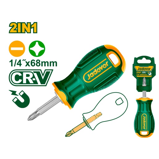 [JDSS45M1] Set de destornillador multiple Jadever 2 en 1 CRV PH+SL 38 [d]