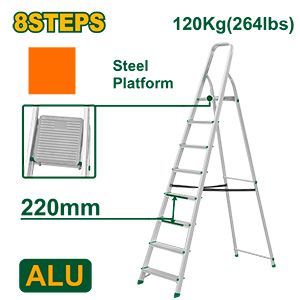 [JDLD3H08] Escalera Aluminio 8 Escalones 120kg [d]