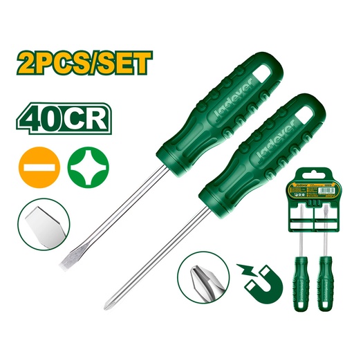 [JDSS2302] Set de destornilladores Jadever 40CR PH+SL 6,5x100mm [d]