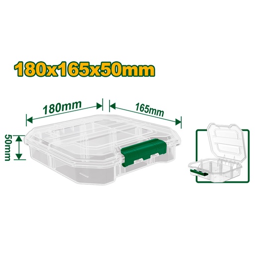 [JDTB8341] Organizador transparente horizontal Jadever 6 divisiones [d]