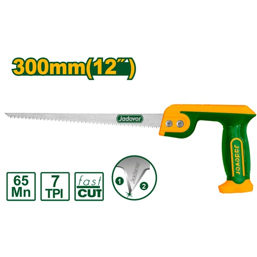 [JDHW6G12] Serrucho de punta Jadever 12"[d]