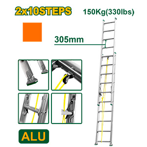 [JDLD8H20] Escalera Extensible 2x10 5.1m [d]