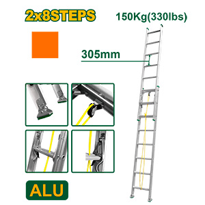 [JDLD8H16] Escalera Extensible 2x8 3.9m [d]
