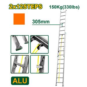 [JDLD8H24] Escalera Extensible 2x12 6.4m [d]