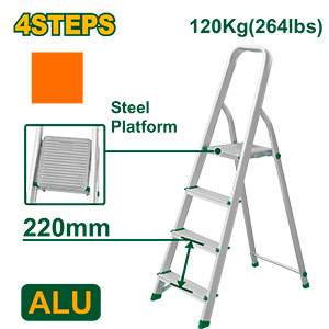 [JDLD3H04] Escalera Aluminio 4 Escalones 120kg [d]