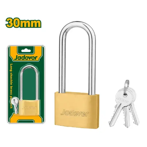 [JDPD2430] Candado de laton Jadever aro largo 30mm [d]