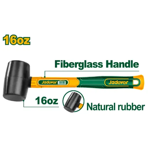 [JDHM7302] Martillo de goma Negro Jadever [d]