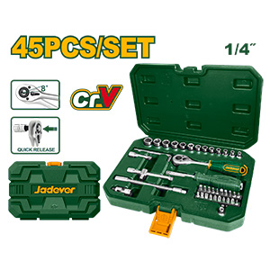 [JDST4D45] Set Cricket Tubos x45 1/4" 45D Valija Plástica [d]