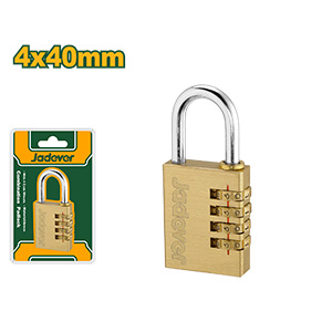 [JDPD3444] Candado latón combinación 4 dígitos 4x40mm[d]