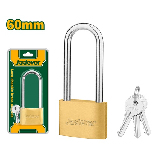 [JDPD2460] Candado de laton Jadever aro largo 60mm [d]
