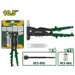 [JDHR5710] Set Remachadora Manual Aluminio 10.5" 2.4-4.8mm [d]