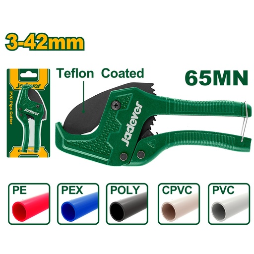 [JDPC54642] Tijera Corta Tubos 3-42mm 65MN PE, PEX, POLY, CPVC [d]